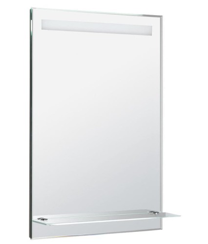 Lustro z oświetleniem LED i półką 60x80cm, wyłącznik