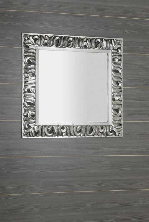 ZEEGRAS Lustro w ramie, 90x90cm, srebro #2