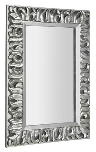 ZEEGRAS Lustro w ramie, 70x100cm, srebro