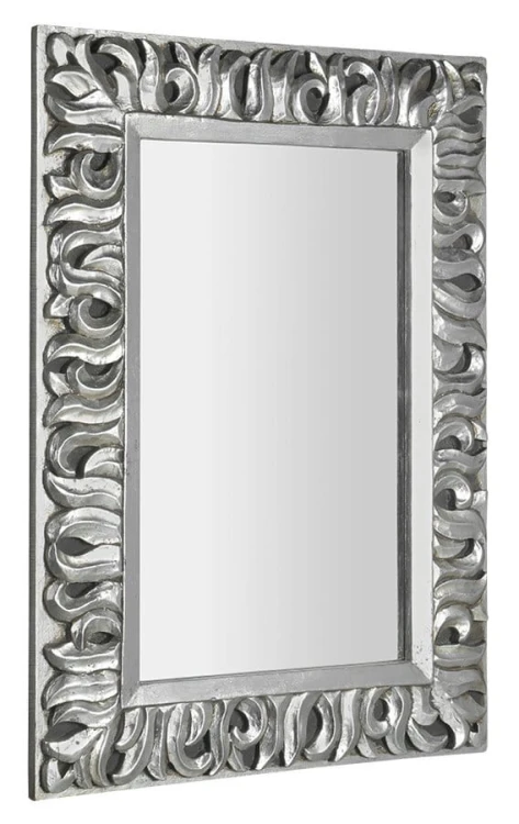 ZEEGRAS Lustro w ramie, 70x100cm, srebro