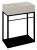 CREST wspornik pod umywalkę z półką 39,5x45x21,7cm, czarny mat