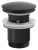 Odpływ umywalkowy 5/4“, klik-klak, duży korek, 30-45mm, czarny mat