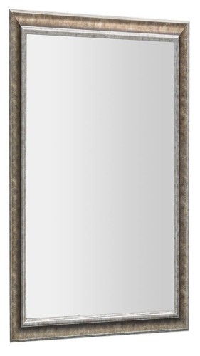 AMBIENTE lustro w drewnianej ramie 62x102cm, brązowa patyna