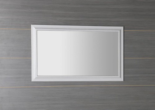 AMBIENTE lustro w drewnianej ramie 62x102cm, starobiały #2