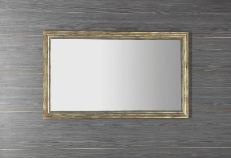 DEGAS lustro w drewnianej ramie 71,6x121,6cm, czarny/antyczne złoto #3