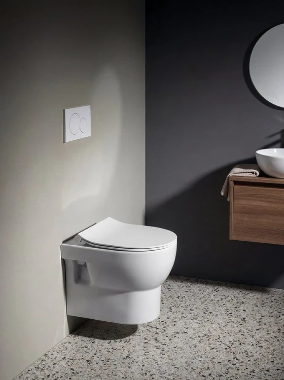 ABSOLUTE WC miska zawieszana, Rimless, 35x50cm, biała #5