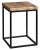 SKA taboret 30x41x30cm (SKA401), czarny mat/dąb