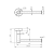 Rysunek techniczny - X-ROUND wieszak na papier toaletowy, chrom