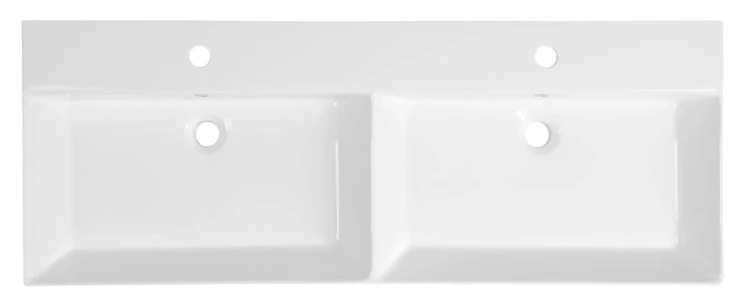 KARE 120 umywalka podwójna meblowa 120x48cm, biała #4