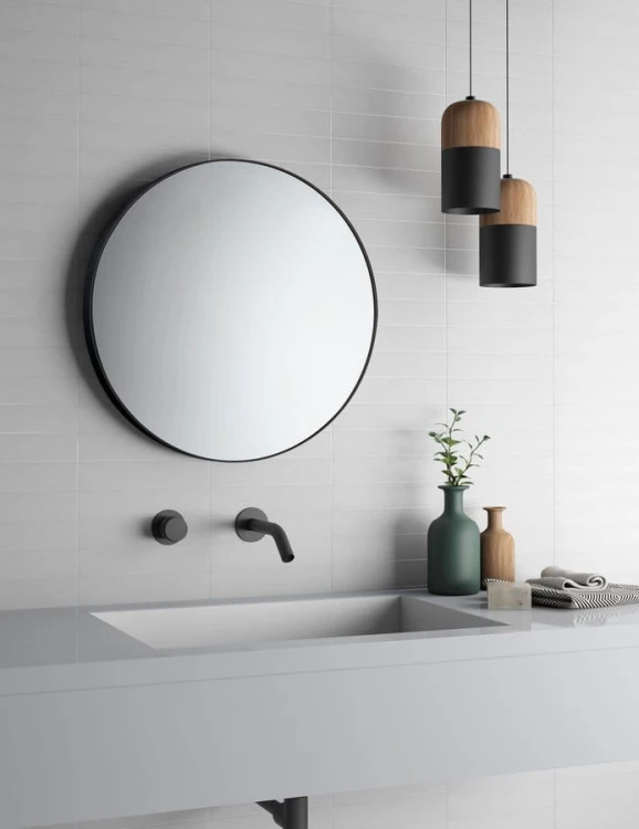 Lustro okrągłe w plastikowej ramie ø 60 cm, czarny #3