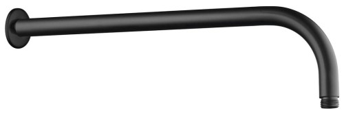 Ramię prysznicowe okrągłe, 405mm, czarny mat