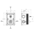 Rysunek techniczny - UNIVERSAL element podtynkowy do baterii, 2 wyjścia