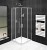 SIGMA SIMPLY kabina prysznicowa 800x800 mm, wejście z rogu, szkło czyste