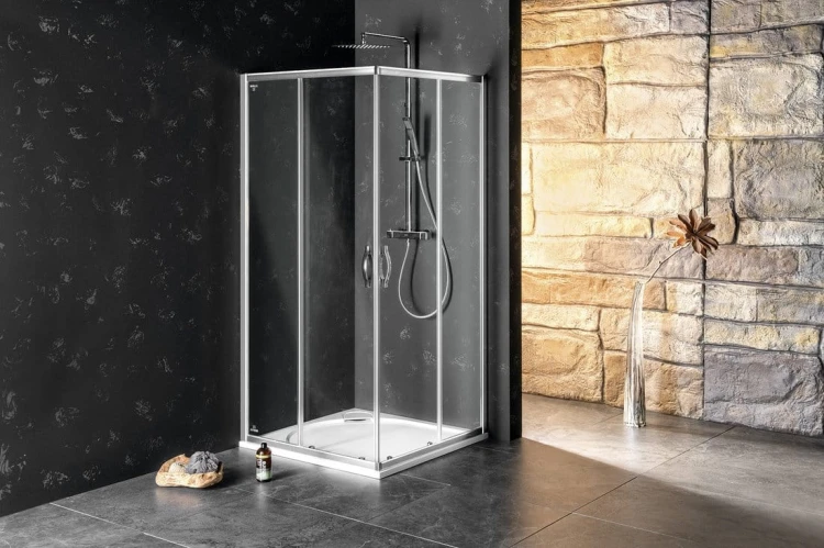 SIGMA SIMPLY kabina prysznicowa 900x900 mm, wejście z rogu, szkło czyste #2