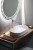INFINITY OVAL umywalka ceramiczna nablatowa, 55x36cm, biała #2