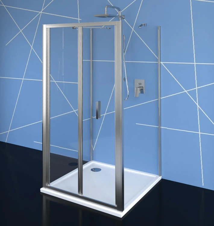 EASY kabina prysznicowa trójścienna 800x700mm, drzwi składane, wariant L/P, szkło czyste