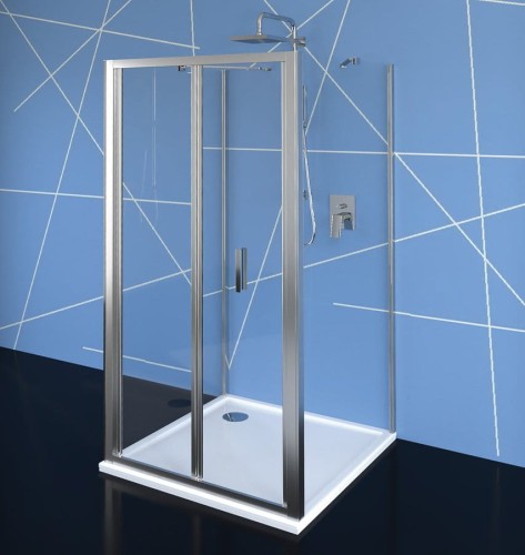 EASY kabina prysznicowa trójścienna 900x800mm, drzwi składane, L/P, szkło czyste