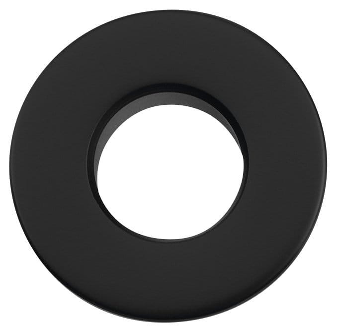 Metalowa maskownica przelewu umywałky, 30mm, czarny mat
