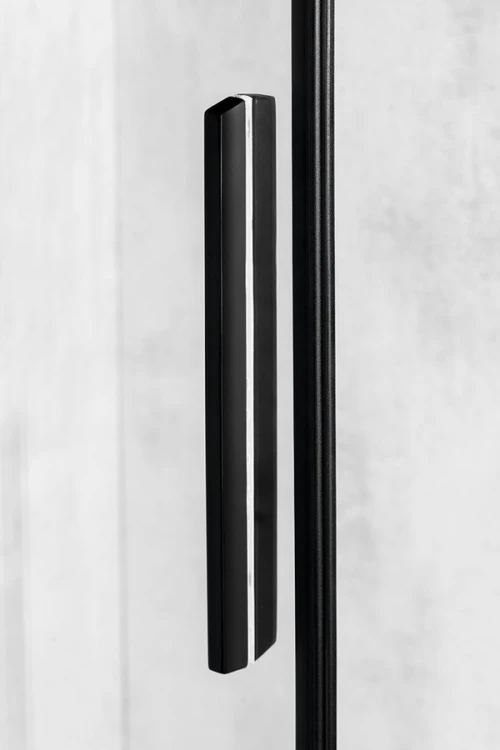 ALTIS BLACK kabina prysznicowa 900x900 mm, wejście z rogu, szkło czyste #3