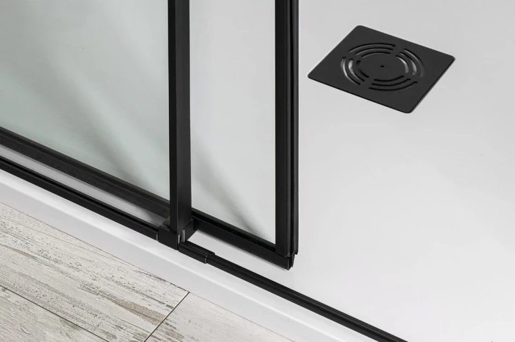 ALTIS BLACK kabina prysznicowa 800x800 mm, wejście z rogu, szkło czyste #4