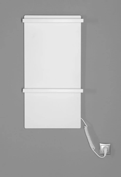 ELMIS elektryczna suszarka na ręczniki 400x800 mm, 120 W, aluminium, biały mat #3