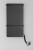 ELMIS elektryczna suszarka na ręczniki 400x800 mm, 120 W, aluminium, czarny mat #3