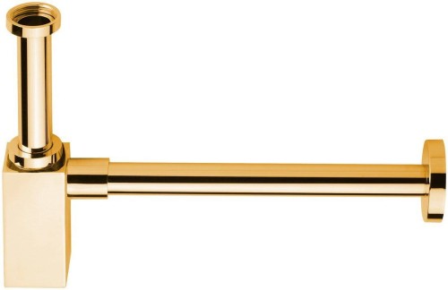 Syfon umywalkowy 5/4", odpływ 32mm, złoto