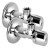 ARCO zawór kątowy A-80 1/2"x 3/8" , anticalc, chrom, para