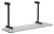 Półka szklana do powieszenia na kabinie prysznicowej 400x180x125mm, czarny mat