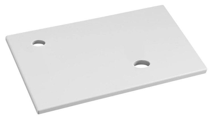 MINOR blat pod umywalkę 40x22,5cm, bateria po lewj stronie, kompozyt, biały