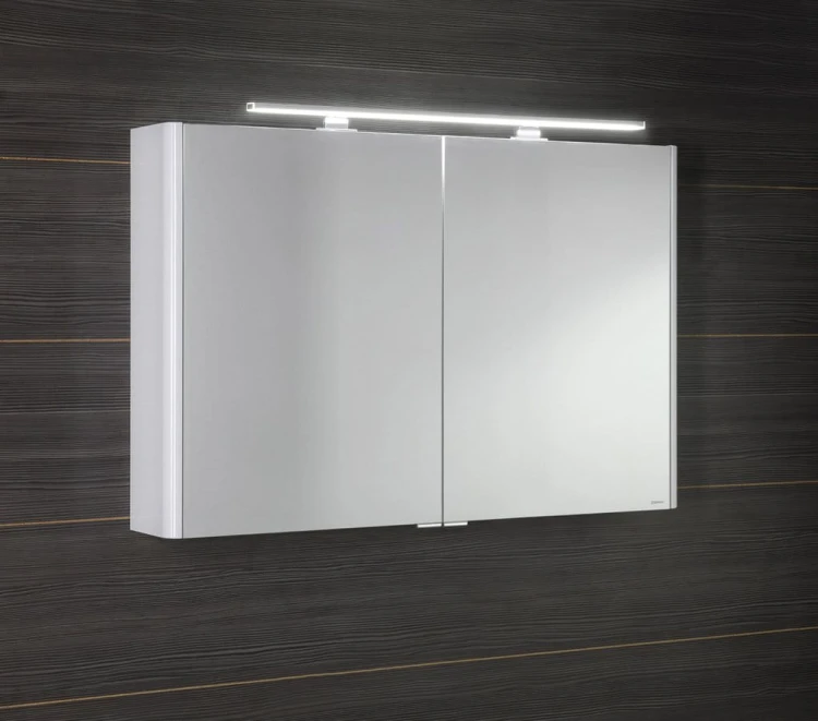 LUCIE szafka z lustrem z oświetleniem LED, 106x70x17cm, biała #3
