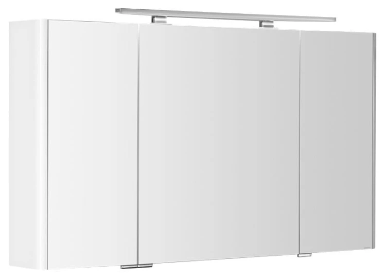 LUCIE szafka z lustrem z oświetleniem LED, 126x70x17cm, biała