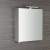 RIWA szafka z lustrem, oświetlenie LED, 50x70x17cm, biały połysk #5