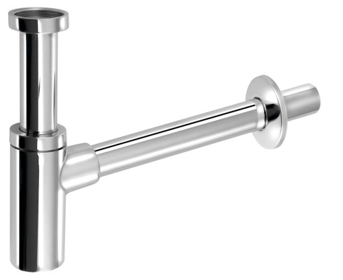 Syfon umywalkowy 5/4", DN32, okrągły, chrom