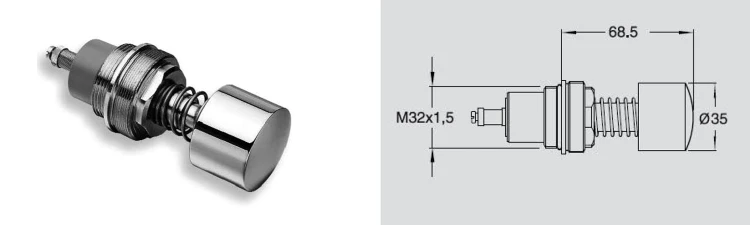 Rysunek techniczny - Głowica zapasowa do QK82051