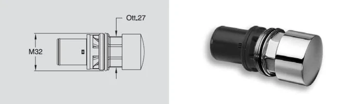Rysunek techniczny - Głowica zapasowa do QK15051