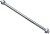 Rurka prosta z nakrętkami do pisuaru, 1/2" cm, średnica 12x300mm, chrom