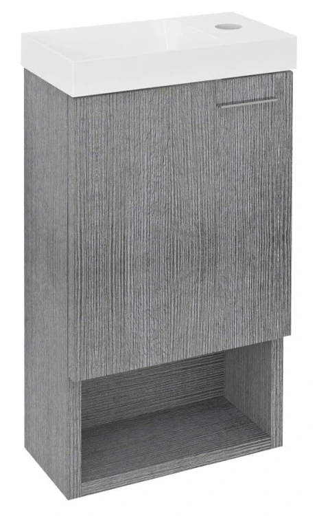 LATUS XI szafka umywalkowa 30x53x16,5cm, dąb srebrny