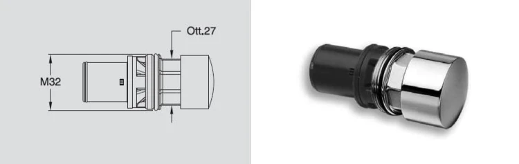Rysunek techniczny - Głowica zapasowa do QK11051