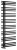 SOPHINA grzejnik łazienkowy 600x1647 mm, czarny mat