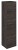 MORIAN szafka wysoka 35x140x30cm, dąb czarny