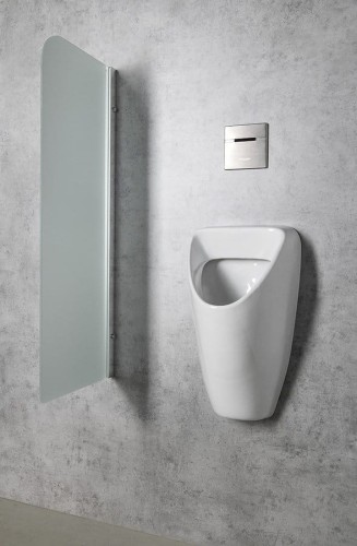 SCHWARN pisuar ceramiczny, zasilanie tylne, odpływ tylny, biały #2