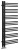 DORLION grzejnik łazienkowy 500x1200mm, czarny mat