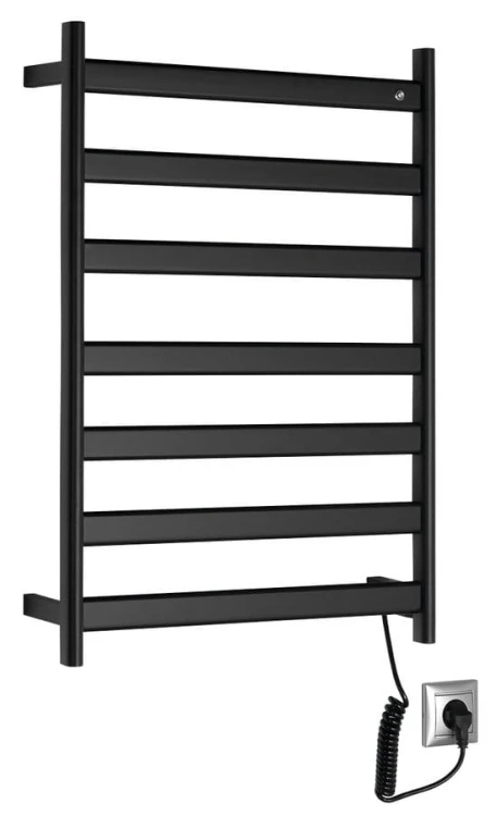 ELIAS  elektryczna suszarka na ręczniki 490x730x110 mm, 105 W, czarny mat