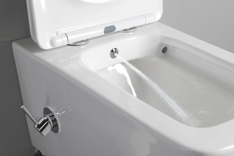 PORTO CLEANWASH WC wiszące Rimless, z prysznicem bidetowym i baterią, 36x52cm, biały #5