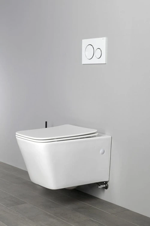 PORTO CLEANWASH WC wiszące Rimless, z prysznicem bidetowym i baterią, 36x52cm, biały #6