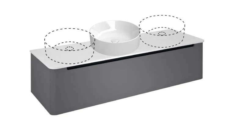 ODETTA szafka umywalkowa 118x50x43,5cm, wiąz Bardini #10
