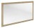 NIROX lustro w ramie 120x70cm, wiąz Bardini