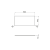 Rysunek techniczny - Blat Rockstone 960x12x445mm, biały mat