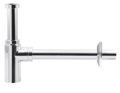 Syfon umywalkowy 5/4", odpływ 32mm, okrągły, chrom